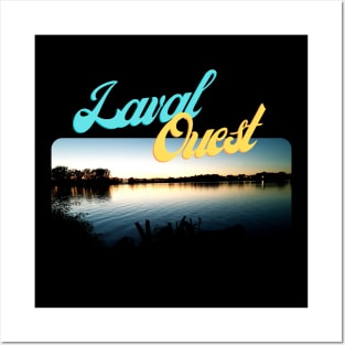 Sunset at Laval-Ouest Posters and Art